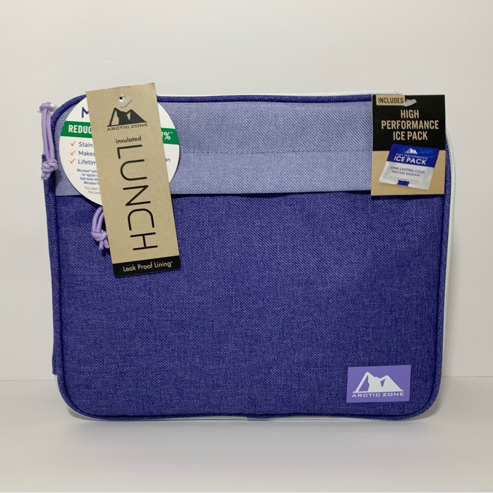🆕 Arctic Zone Upright Reusable Insulated Lunch Box with Ice Pack